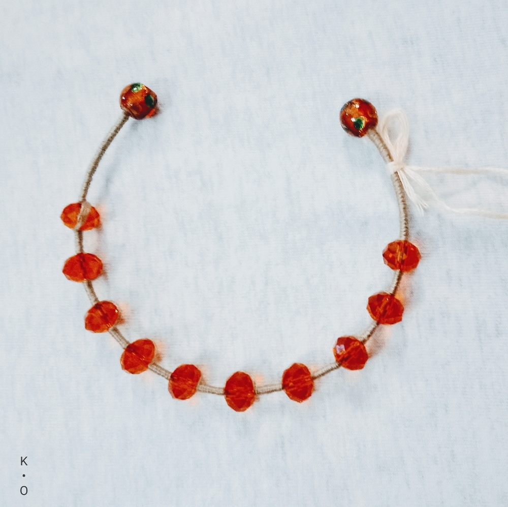 Adjustable Orange Cuff Bracelet